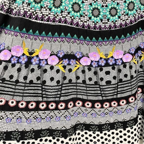 TEMPERLEY LONDON Floral Dot Matrix Print Maxi Skirt 10 - Picture 3 of 7